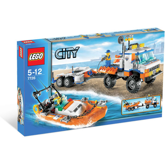 Lego City: Coast Guard Truck with Speed Boat 7726
