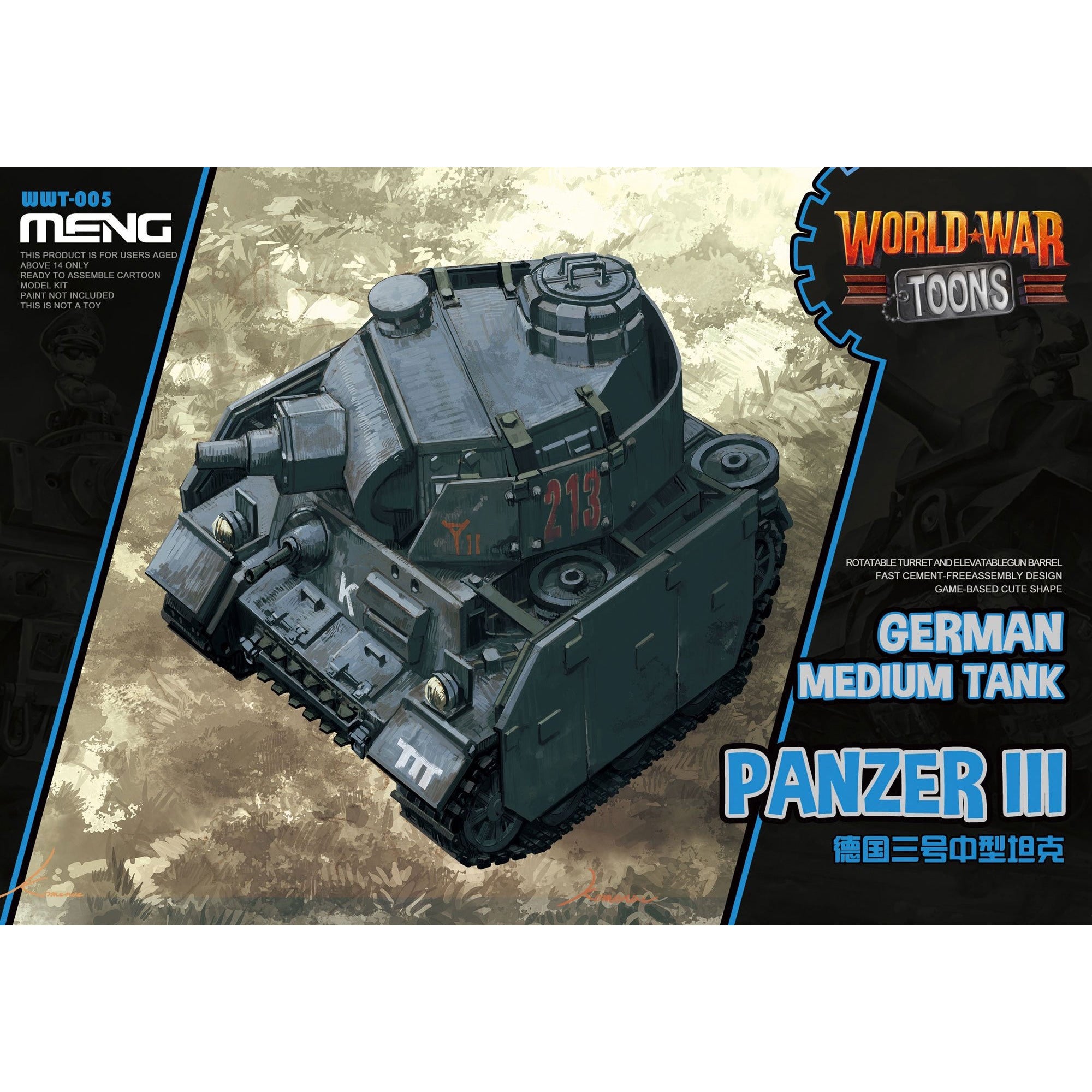 German Medium Tank Panzer III by Meng