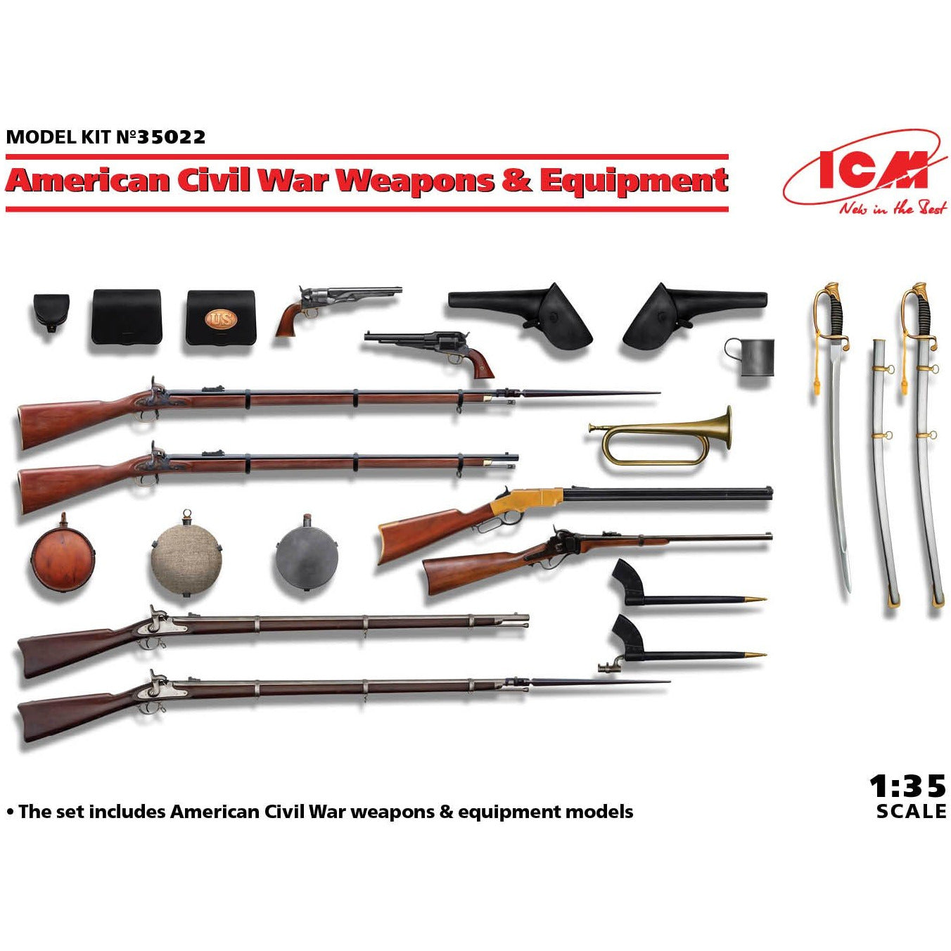 American Civil War Weapons & Equipment 1/35 #35022 by ICM