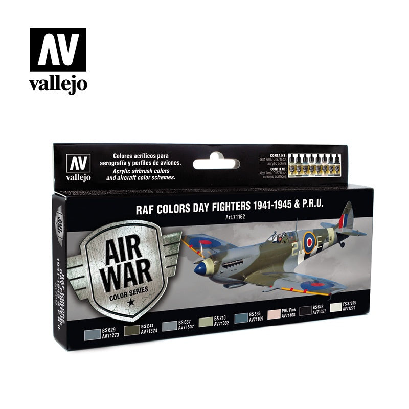 VAL71162 WWII RAF Day Fighters Model Air Paint Set