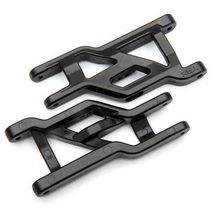 TRA3631X Traxxas Suspension arms, Front (black) (2) (heavy duty, cold weather material)