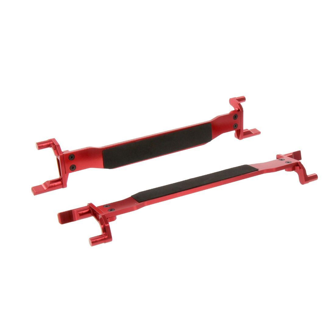 Atomik Traxxas X-Maxx Alloy Battery Hold Down - 2pcs, Red VEN4385R