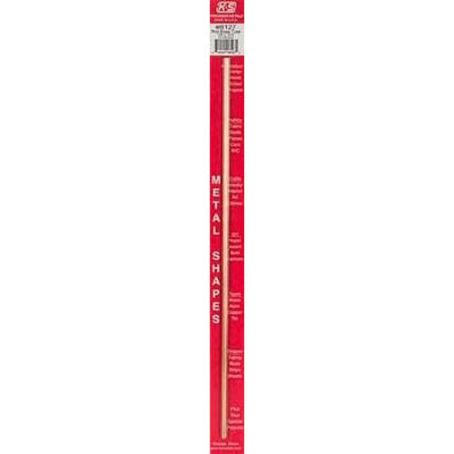 K&S Round Brass Tube - 1/8" OD KSE8127
