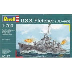USS Fletcher DD-445 Destroyer 1/700 Model Ship Kit #5127 by Revell