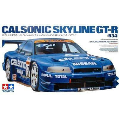 Calsonic Skyline GT-R (R34) 1/24 Model Car Kit #24219 by Tamiya