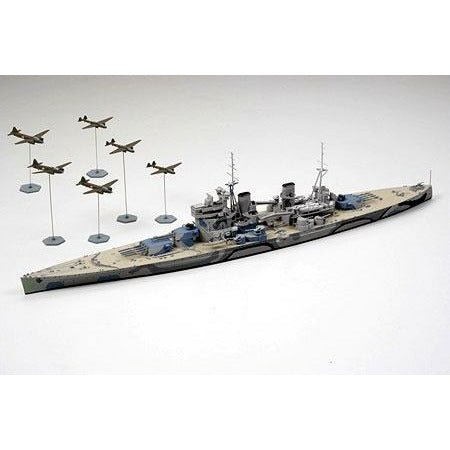Prince of Wales British Battleship Battle of Malaya 1/700 Model Ship Kit #31615 by Tamiya