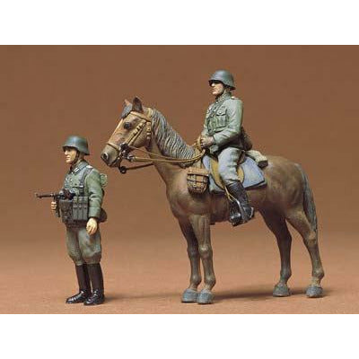 WWII Military Miniatures Wehrmacht Mounted Infantry Set #35053 1/35 Figure Kit by Tamiya