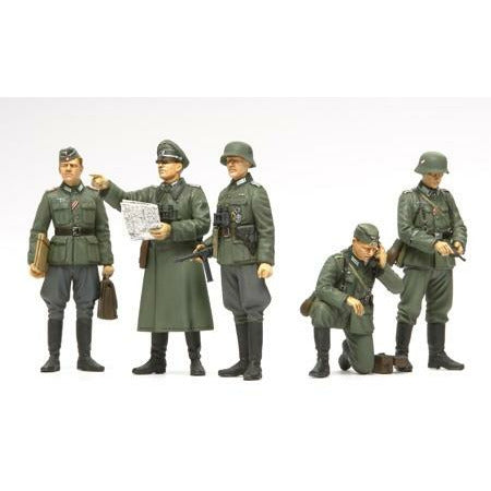 WWII Military Miniatures German Field Commander Set #35298 1/35 Figure Kit by Tamiya