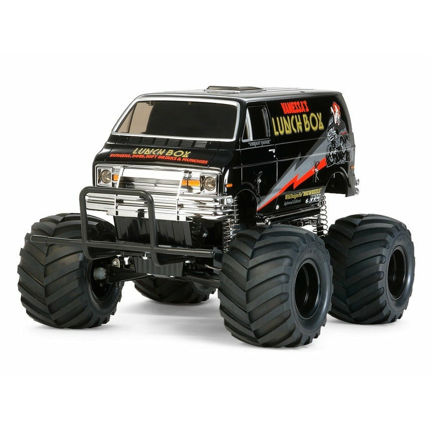 Tamiya 1/12 2WD Electric Monster Truck Kit Lunch Box - Black Edition TAM58347