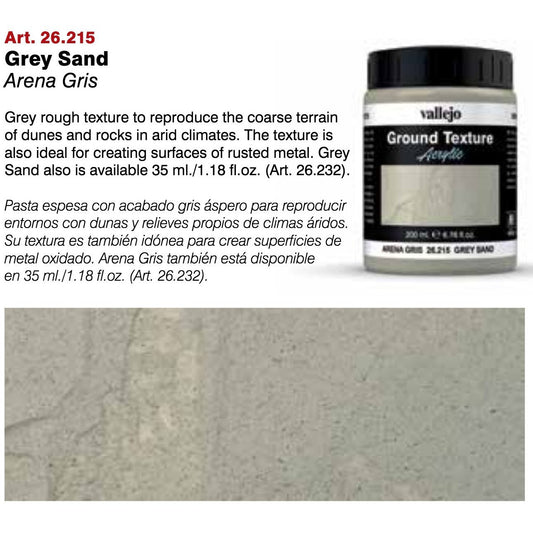 Vallejo Diorama FX VAL26214 Grey Sand (200ml)
