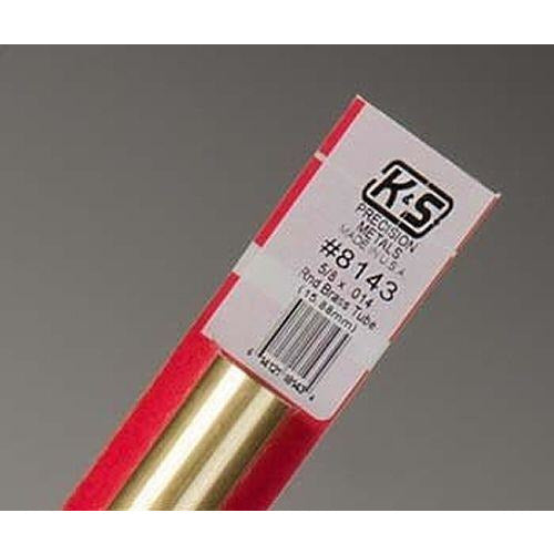 K&S Round Brass Tube - 5/8" OD KSE8143