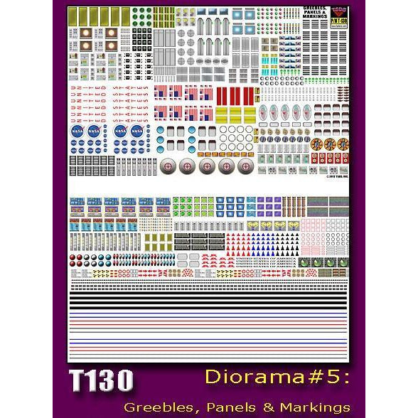 Generic Sci-Fi Decal Set: Greeblies, panels and markings