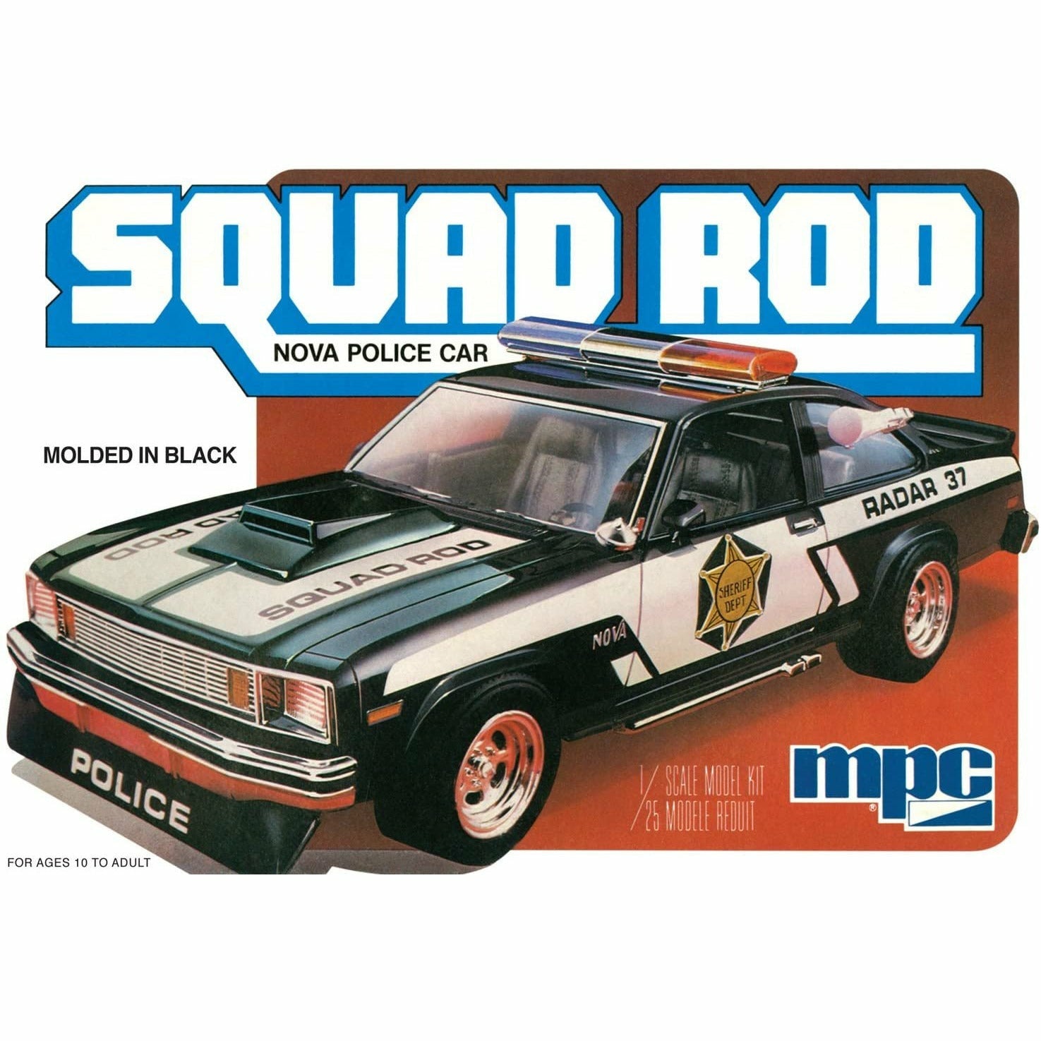 Squad Rod 1979 Chevy Nova Police Car 1/25 #851 by MPC