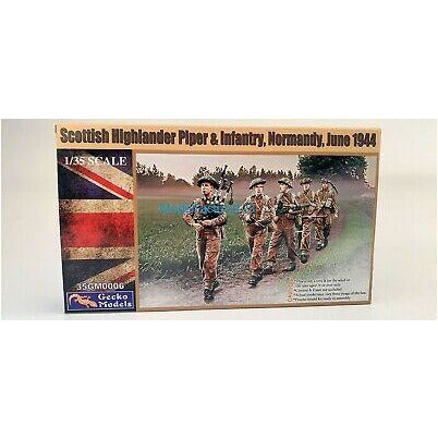 1/35 Scottish Highlander Piper & Infantry, Normandy, June 1944