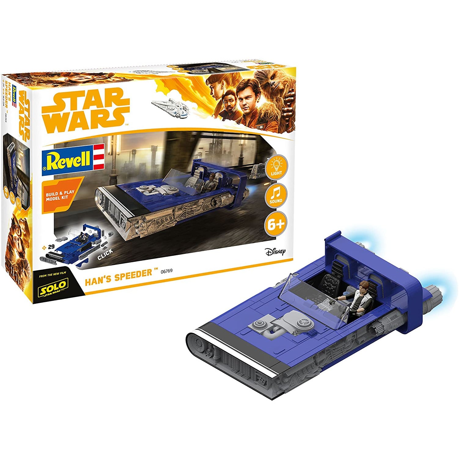 Han Solo Speeder #1677 Star Wars Vehicle Model Kit by Revell