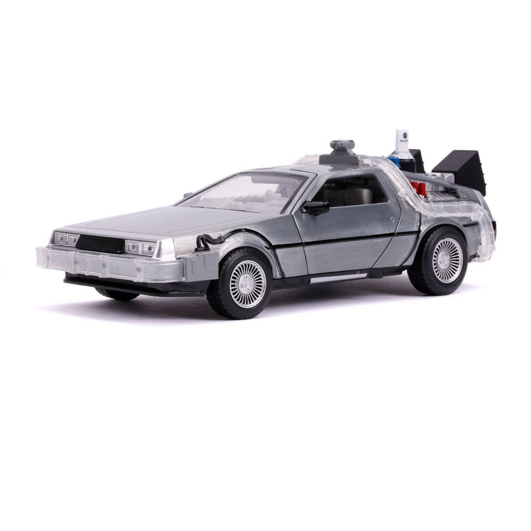 Jada Hollywood Rides Back To The Future Part II - Time Machine w/ light 1/24 #31468