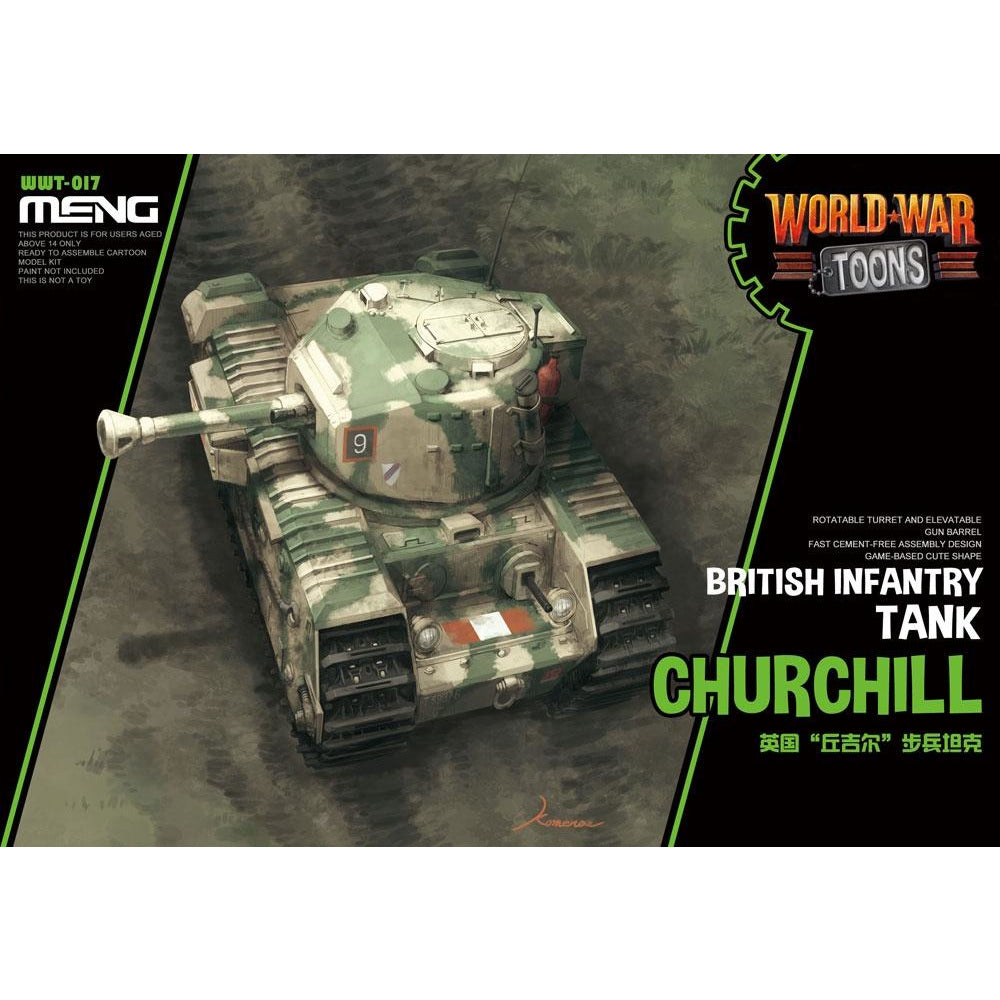 Churchill British Infantry Tank WWT-017 World War Toons by Meng