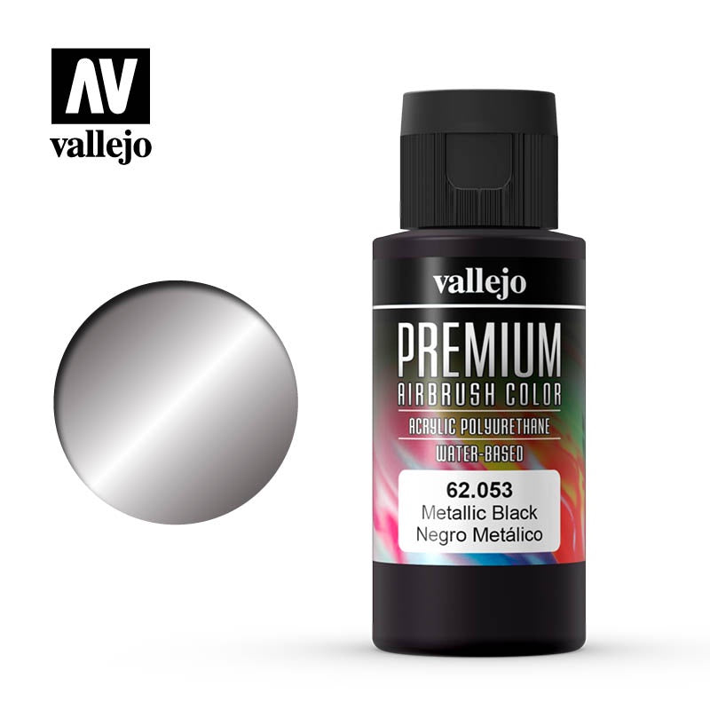 VAL62053 Metallic Black Premium Colour 60mL