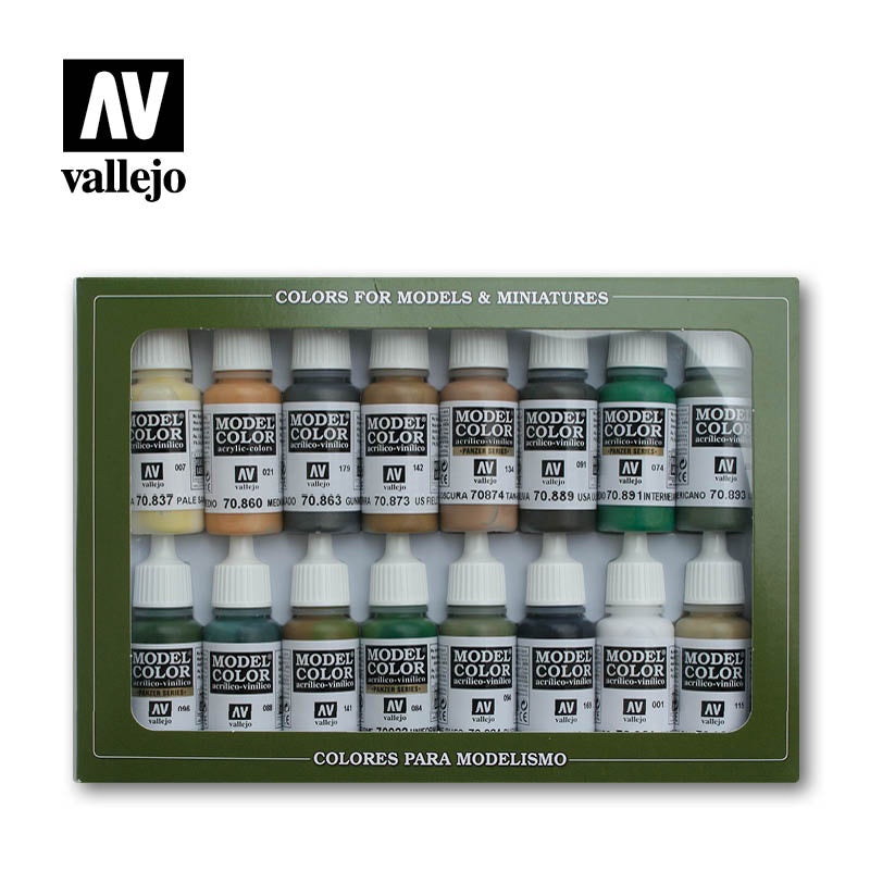 VAL70109 WWII Colour Set #9 Paint Set by Vallejo