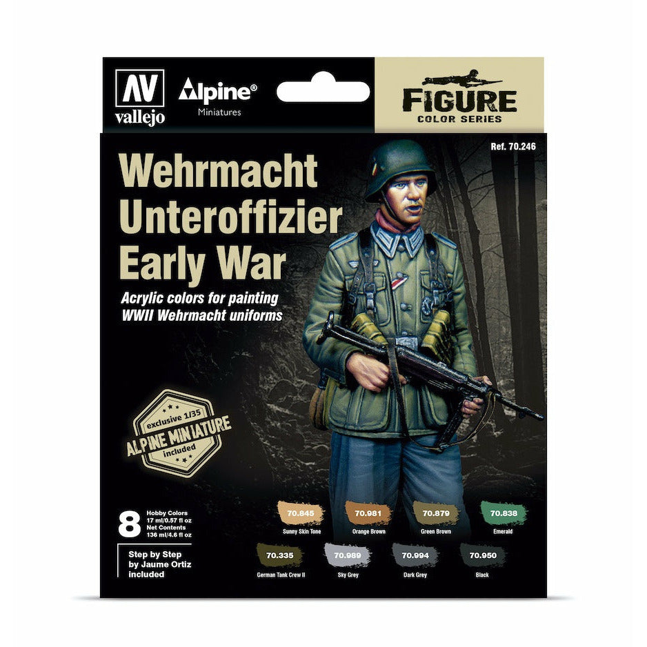 Wehrmacht Unteroffizer Early War 8 Paints + 1 1/35 Figure