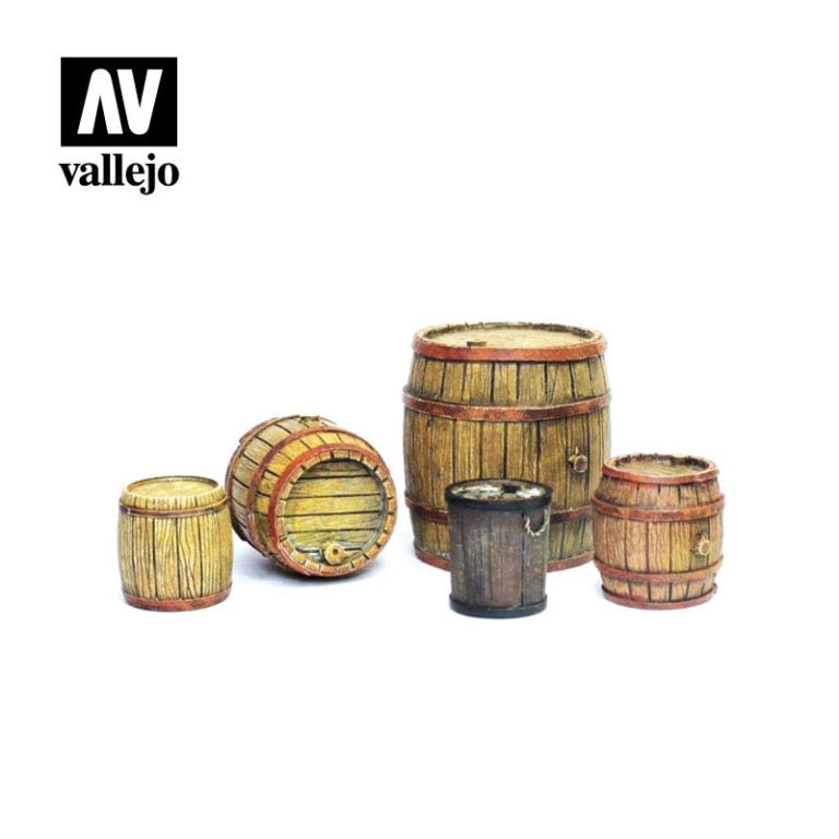 Vallejo Wooden Barrels (5 pcs) SC225