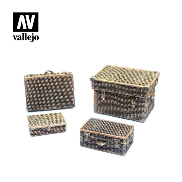 Vallejo Wicker Suitcases (4 pcs) 1/35 SC227
