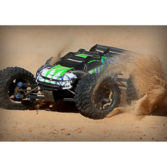 Traxxas E-Revo 2 VXL Brushless 1/8 Scale 4 WD Monster Truck TSM Green w/VXL-6s ESC & TQi 2.4GHz Radio