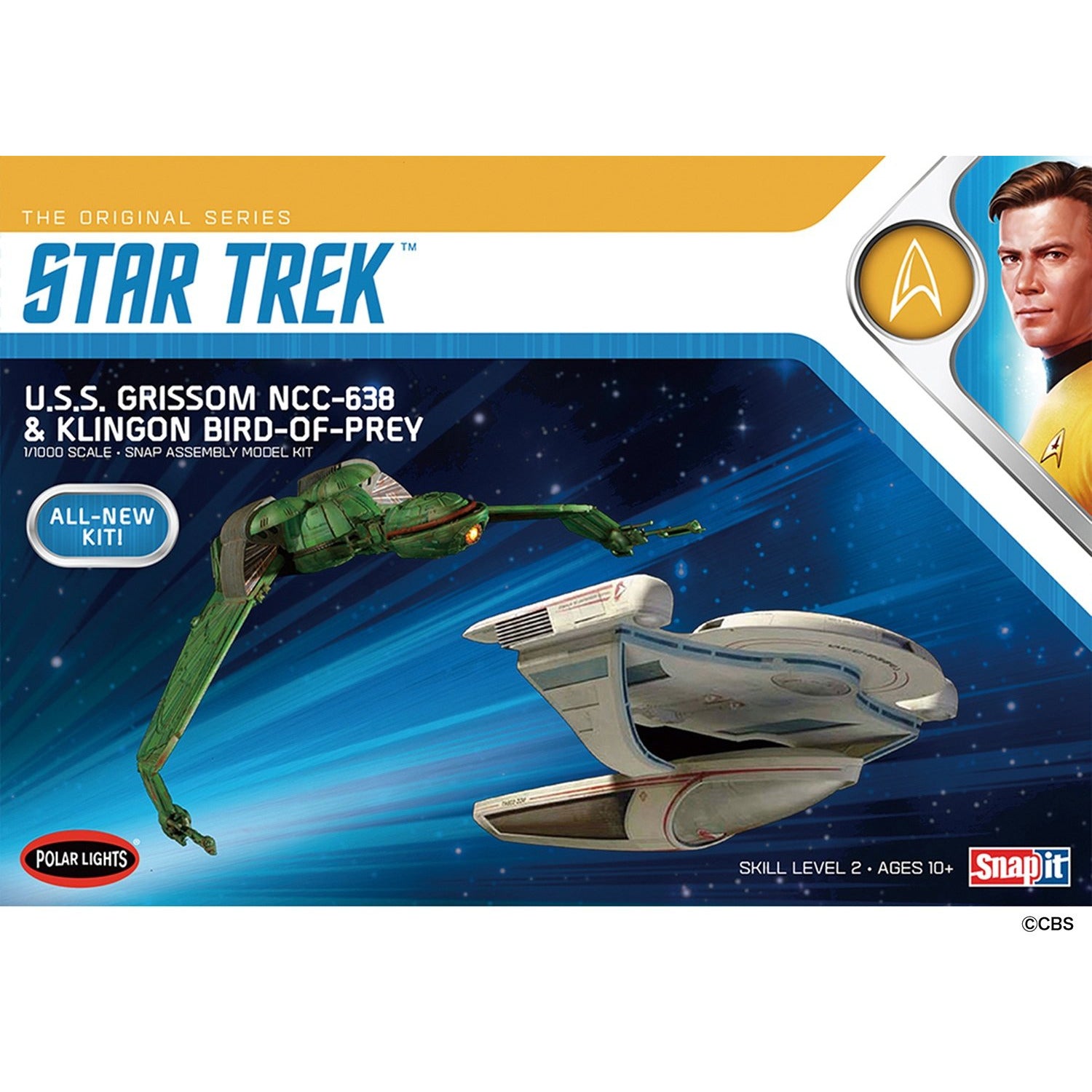 USS Grissom 1/1000 Star Trek The Search for Spock Model Kit #957 by Polar Lights