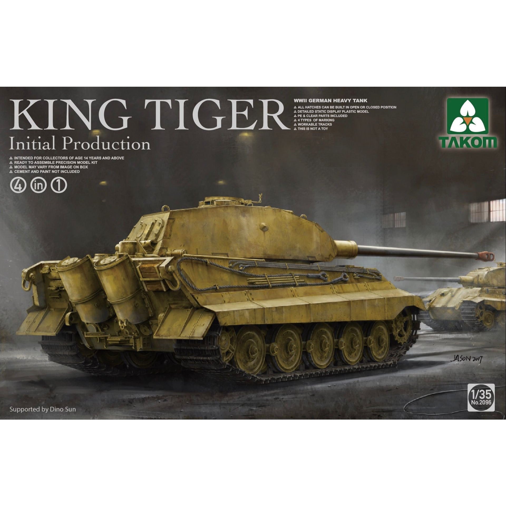 King Tiger Initial Production (4in1) 1/35 by Takom
