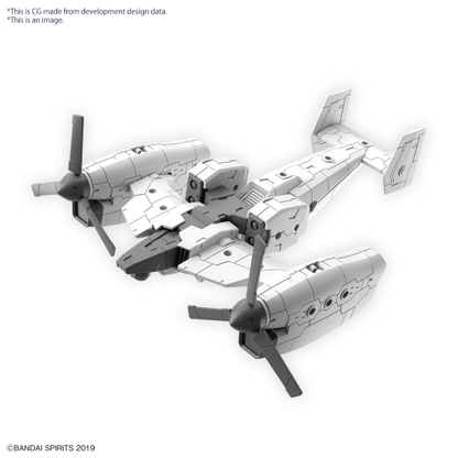 Extended Armament Vehicle (TILT ROTOR Ver.) 30 Minutes Missions Accessory Model Kit #5065444 by Bandai