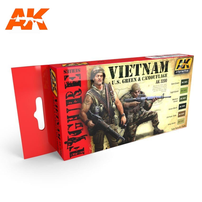 AK-11682 Vietnam U.S. Green & Camouflage Colors Set