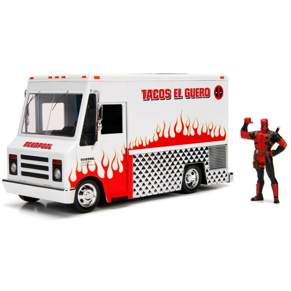 Jada Hollywood Rides Deadpool Food Truck 1/24 #99730