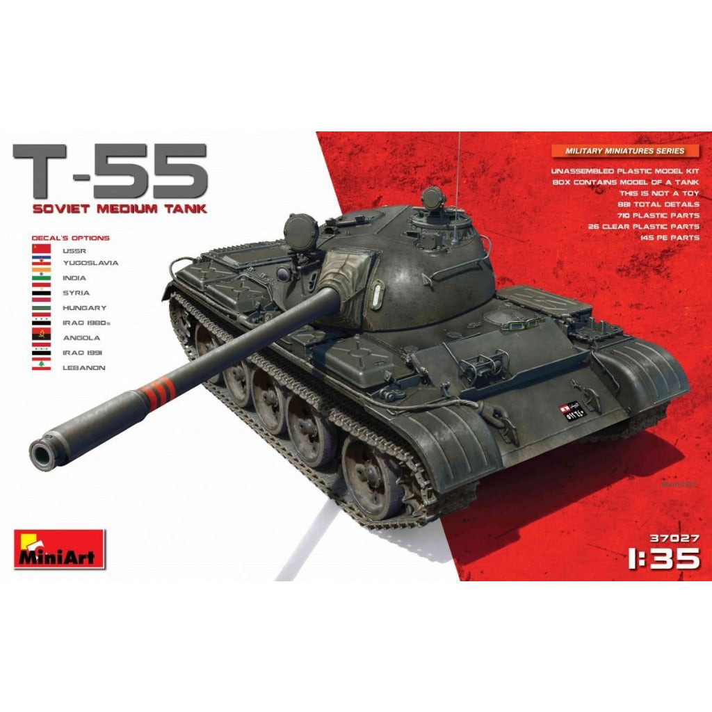 T-55 Soviet Medium tank 1/35 by Miniart