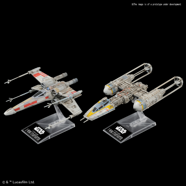 X-Wing & Y-Wing (Set of 2 Models) 1/144 Star Wars Model Kit #0228377 by Bandai