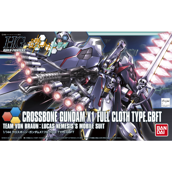 HGBF 1/144 #35 Crossbone Gundam X1 Full Cloth Type.GBFT Build Fighters #5057720 by Bandai