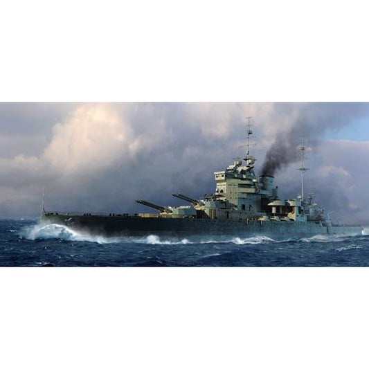 HMS Valiant 1939 1/700 Model Ship Kit #5796 by Trumpeter