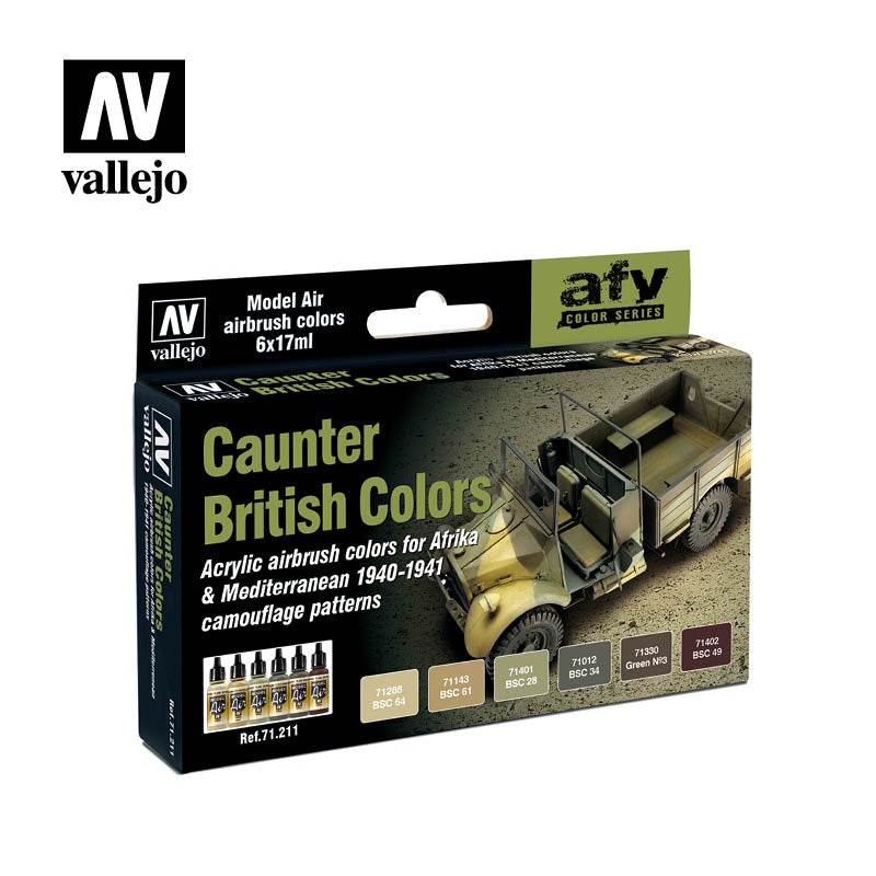 VAL71211 Caunter British Colours Paint Set