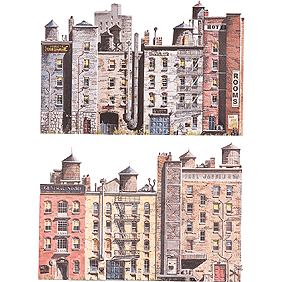 Background Building - Instant Buildings(TM) - Back Street Structures