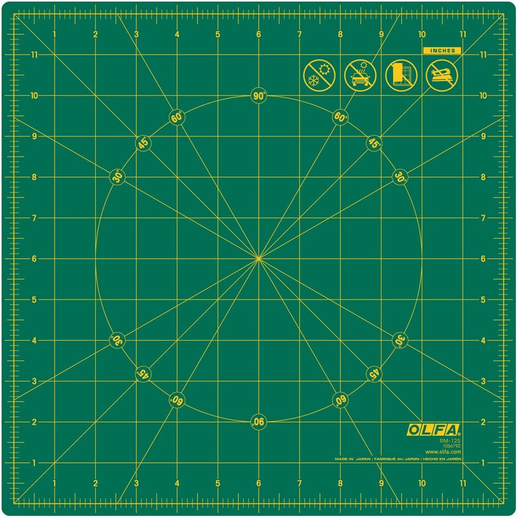 OLFA 12" Rotating Rotary Cutting Mat (RM-12S)