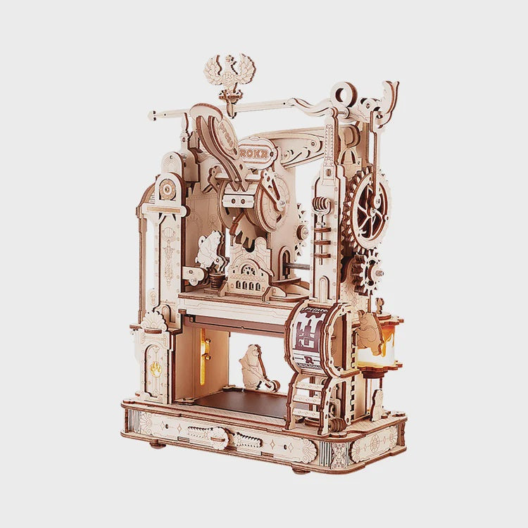 ROKR Classic Printing Press Mechanical 3D Wooden Puzzle - LK602
