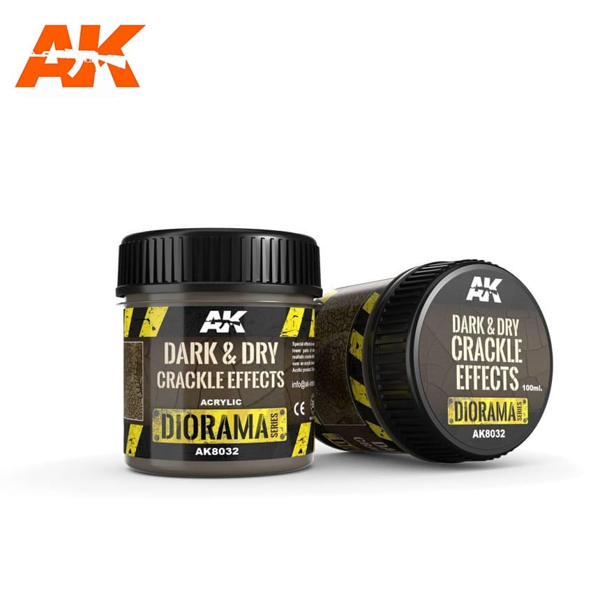 AK Interactive Crackle Effects - Dark and Dry (100ml) (Acrylic) AK-8032