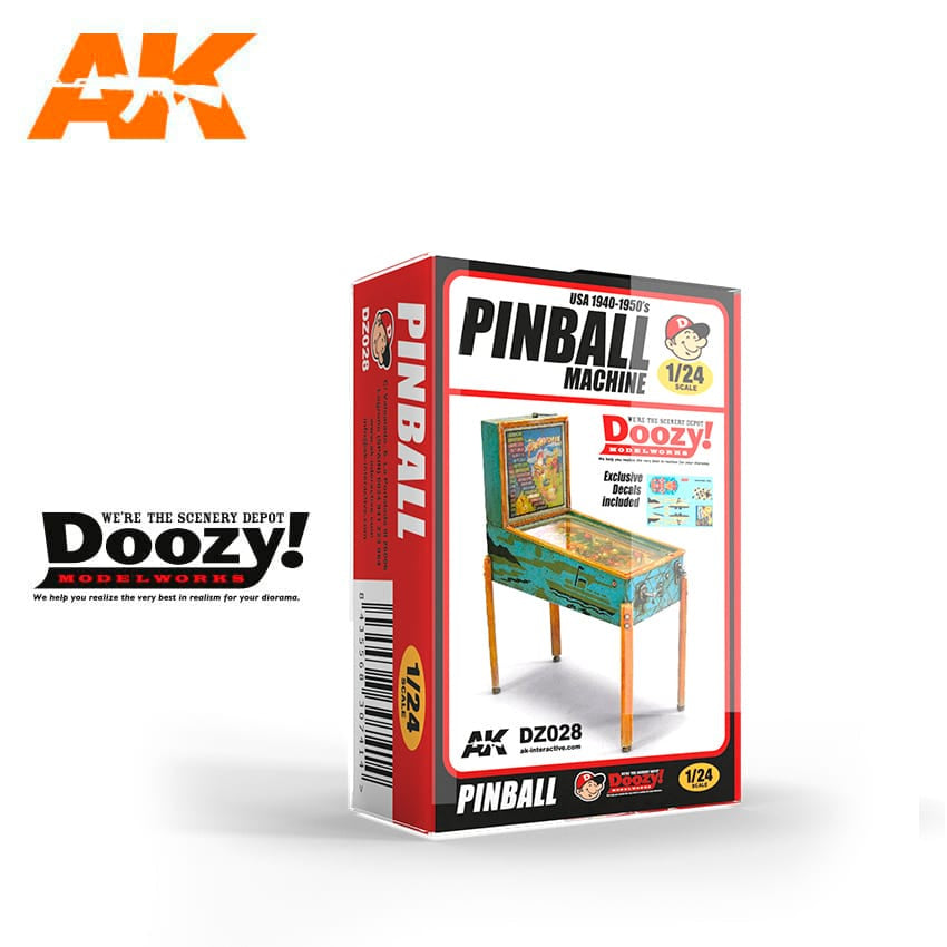 Pinball Machine (USA 1940s-1950s) 1/24 Resin Accessory Kit #DZ028 by Doozy
