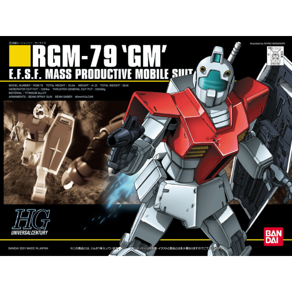 HGUC 1/144 #020 RGM-79 GM #5059248 by Bandai