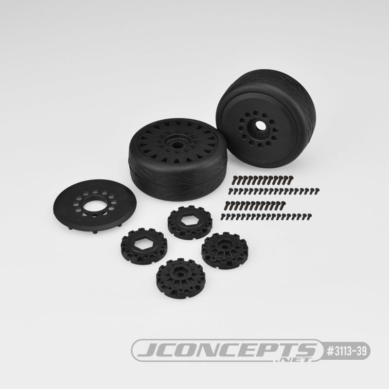 JConcepts Speed Fangs - platinum compound, belted, pre-mounted