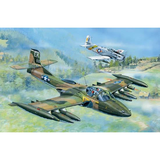 US A-37A Dragonfly Light Ground-Attack Aircraft 1/48 #02888 by Trumpeter