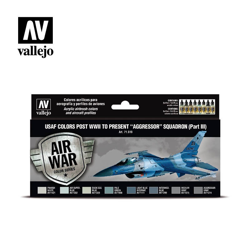 VAL71618 USAF Colors Post WWII To Present Aggressor Squadron Part III Paint Set