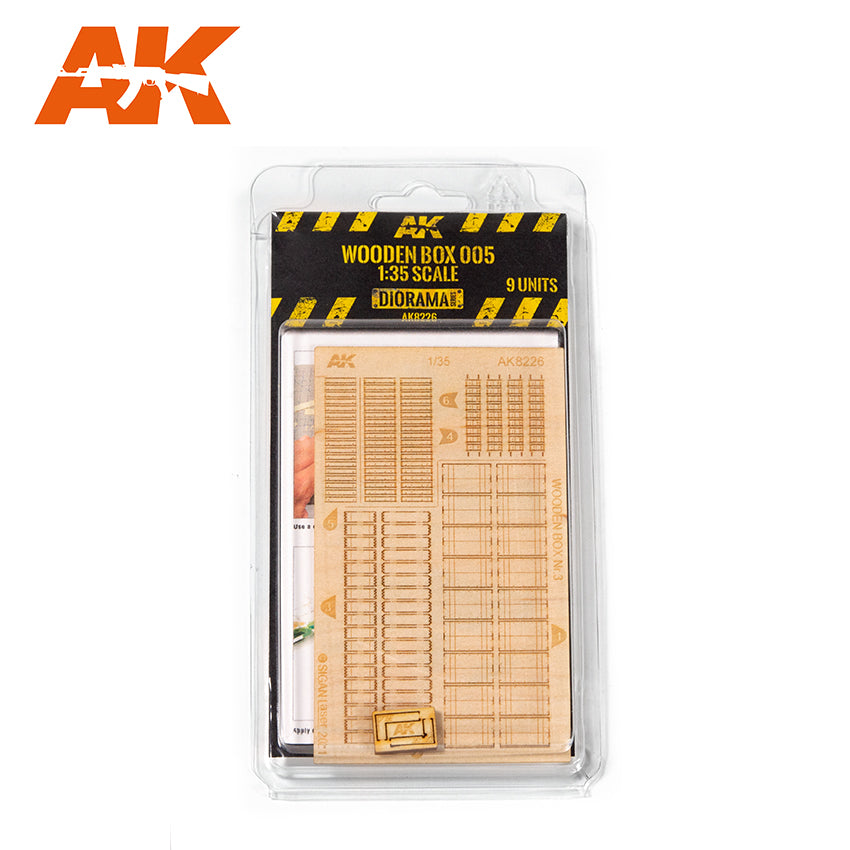 AK Interactive Laser Cut Wooden Box 1/35 - Assorted