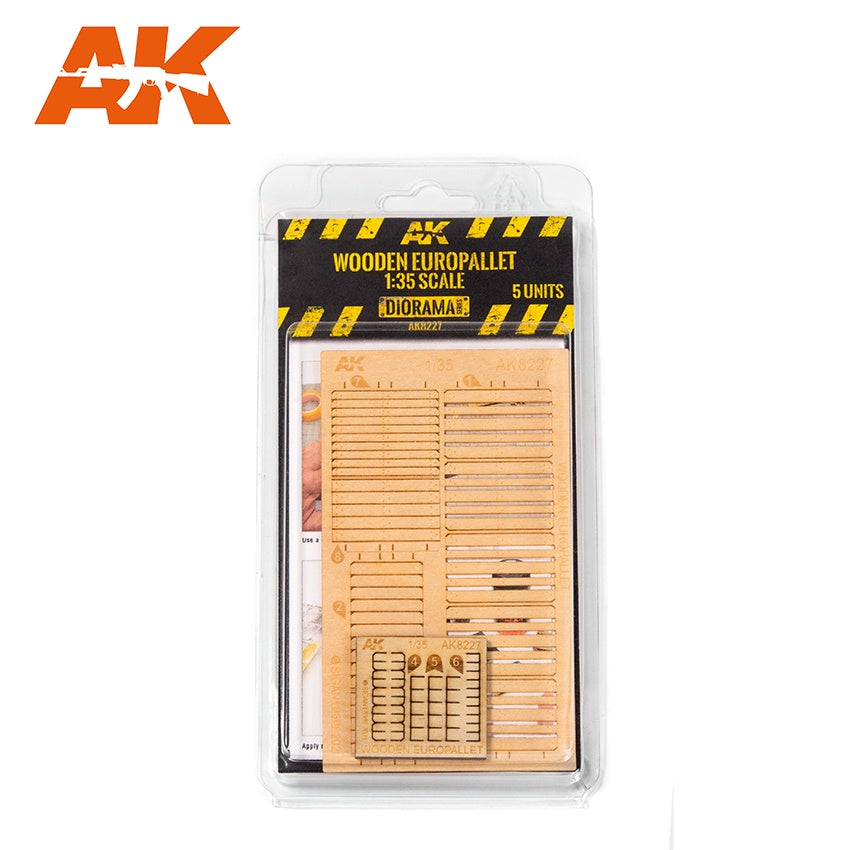 AK Interactive Laser Cut Wooden Europallet 1/35 AK-8227