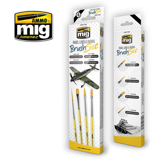 Ammo Mig Brush Set - Assorted