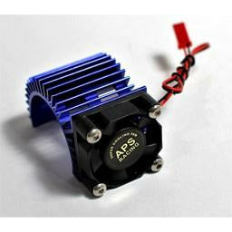 APS Aluminum Motor Heatsink Blue with Super22 Cooling Fan RPM 22000 Blue APS91148BV3